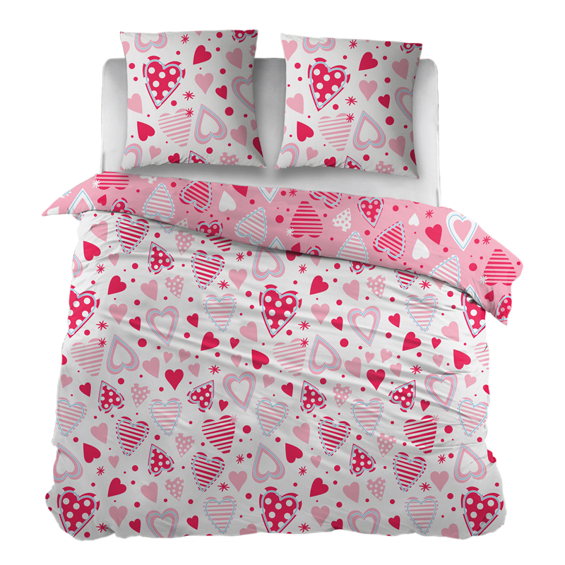 Snoozing Cœurs housse de couette