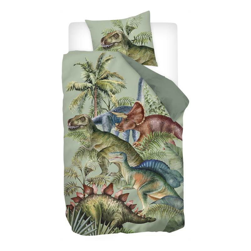 Snoozing Stégosaure housse de couette en flanelle