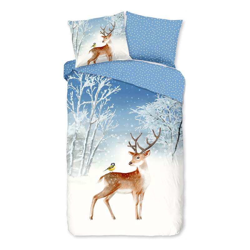 Good Morning Jour d’Hiver housse de couette en flanelle