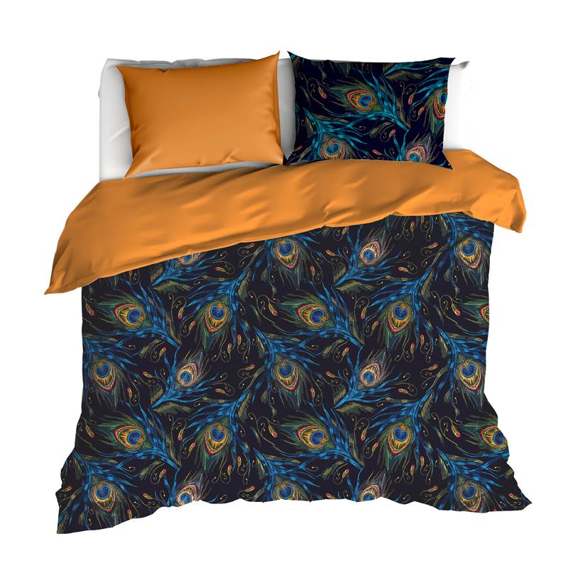 De Witte Lietaer Paon housse de couette jaune curry