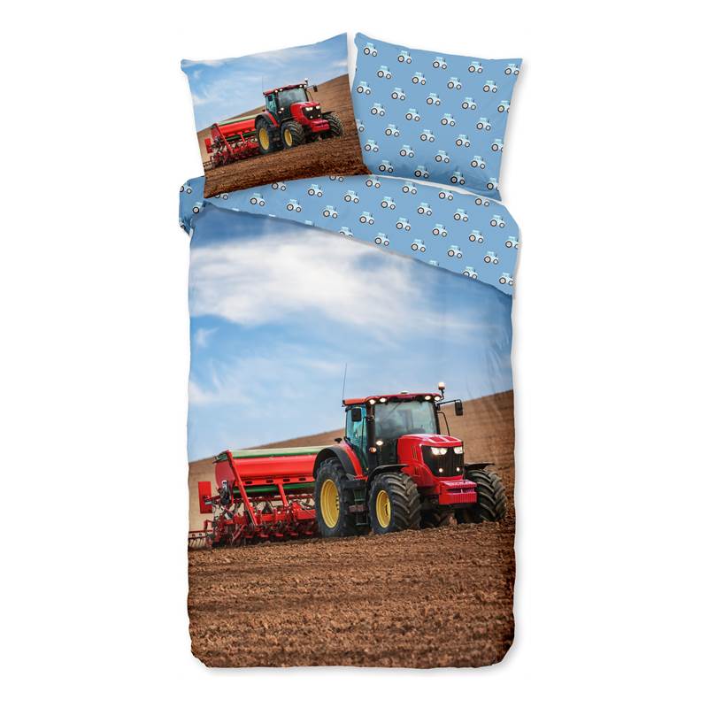 Good Morning Tracteur housse de couette en flanelle