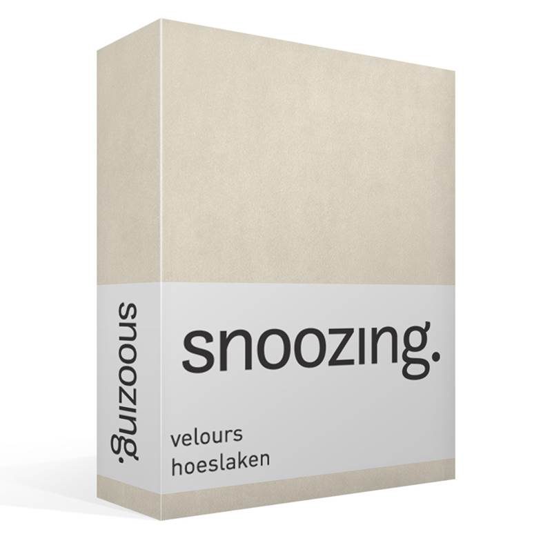 Snoozing drap-housse velours