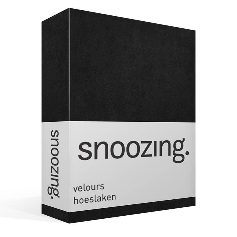 Snoozing drap-housse velours