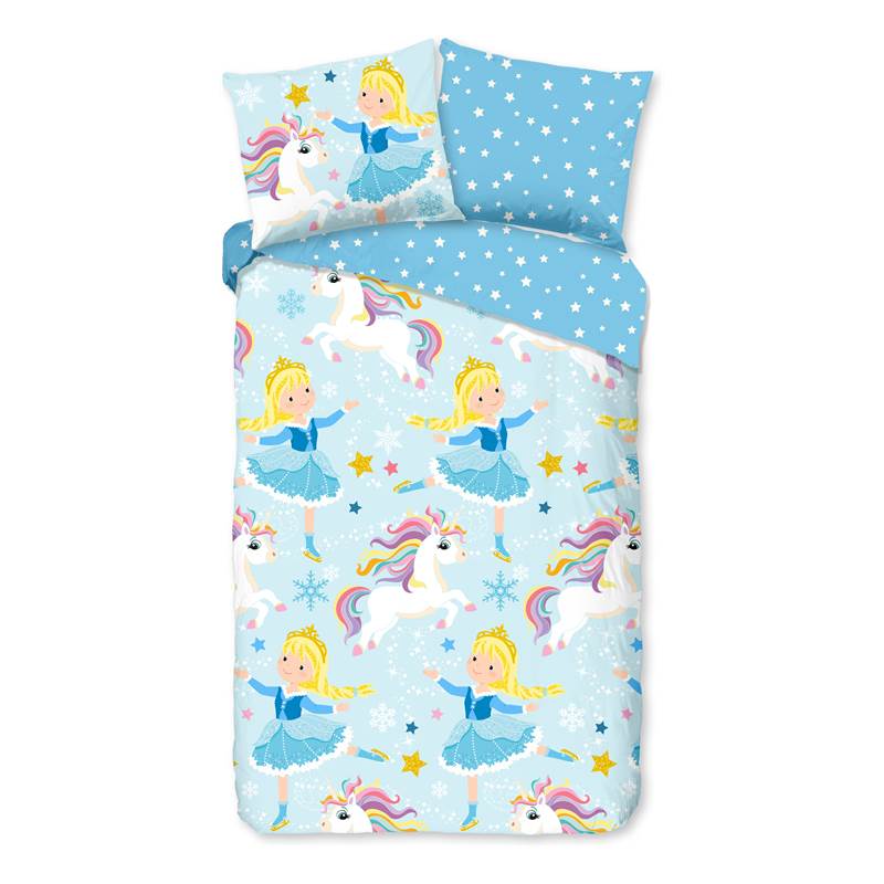 Good Morning Princesse aux Patins housse de couette en flanelle