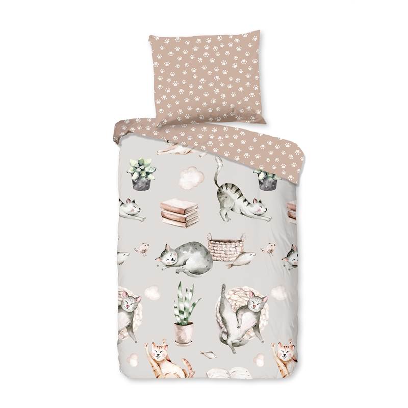 Good Morning Vie des Chats housse de couette