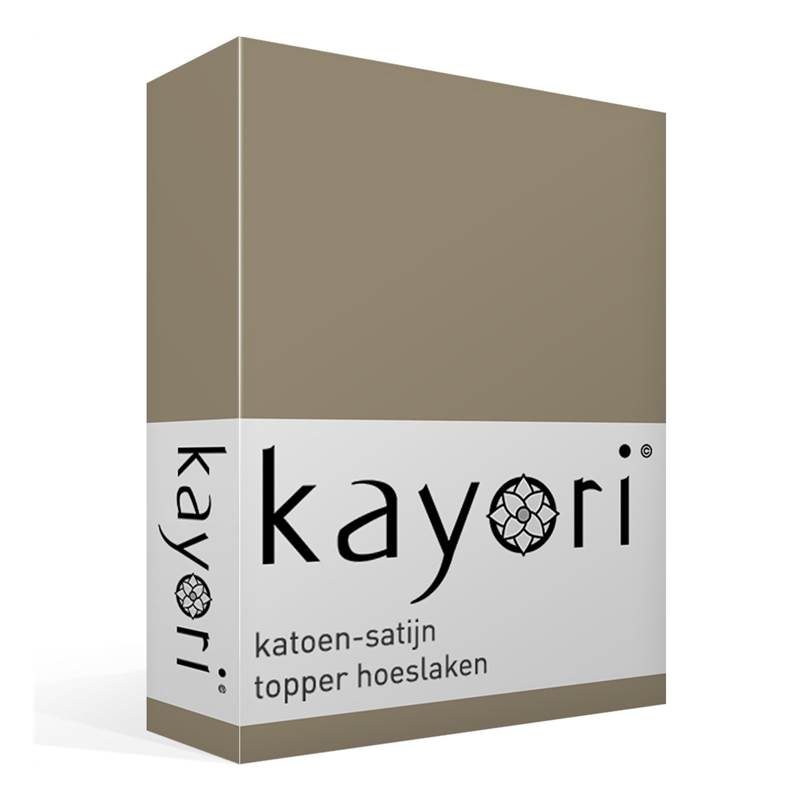 Kayori Edo drap housse surmatelas satin