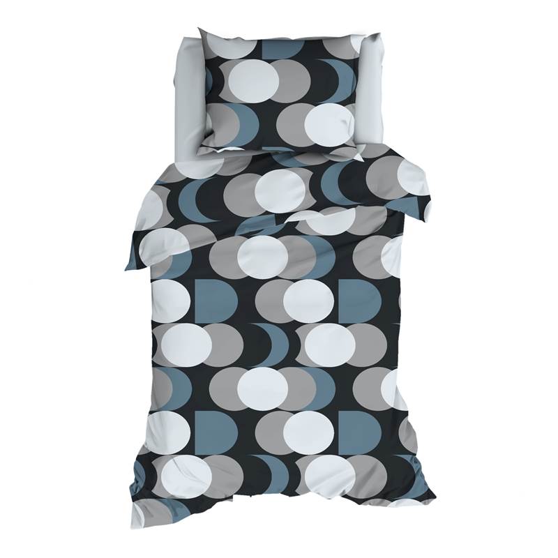 Satin d’Or Cercle Rétro housse de couette