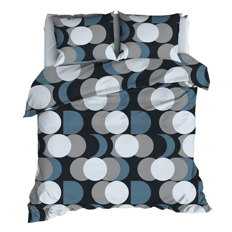 Satin d’Or Cercle Rétro housse de couette