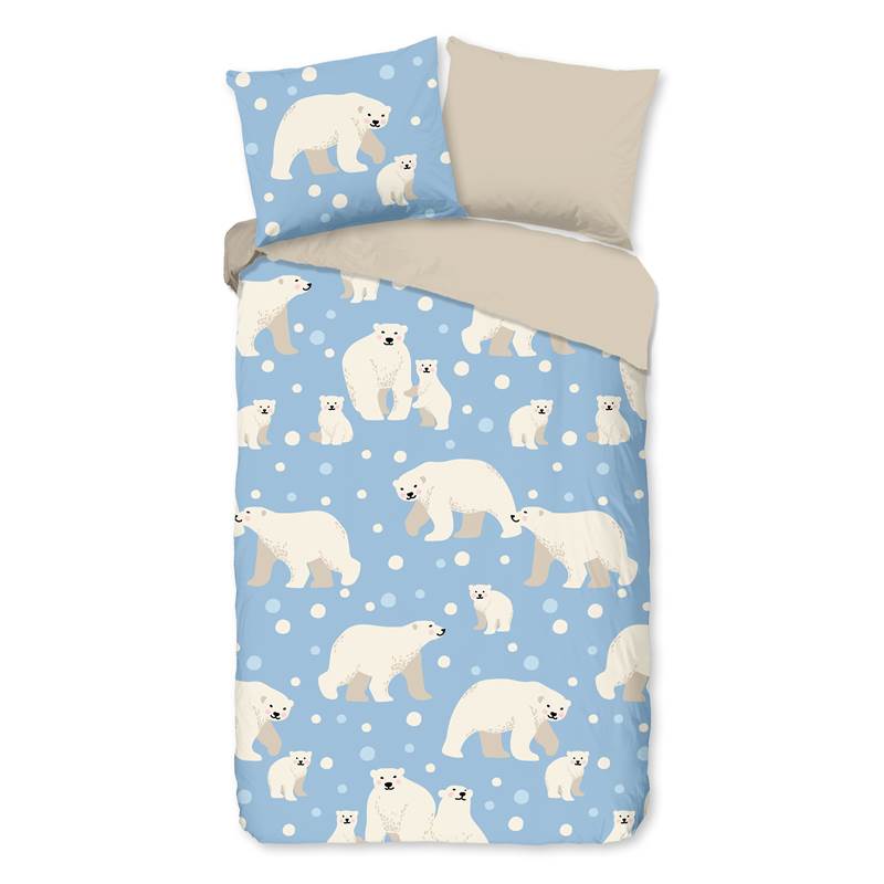 Good Morning Polar Bear housse de couette en flanelle