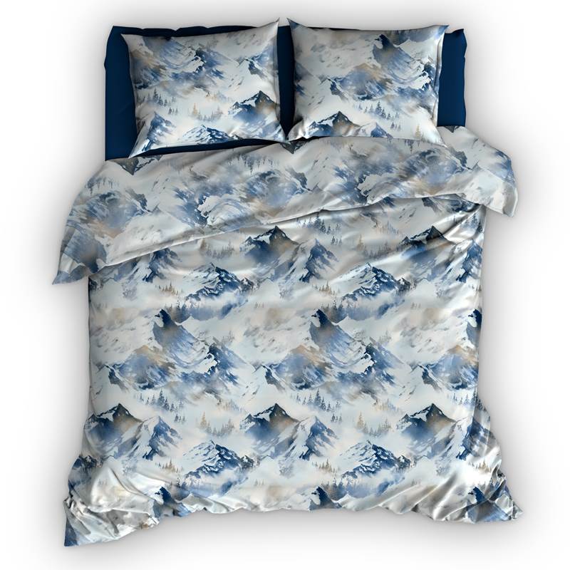 Romanette Peak Mountains housse de couette en flanelle