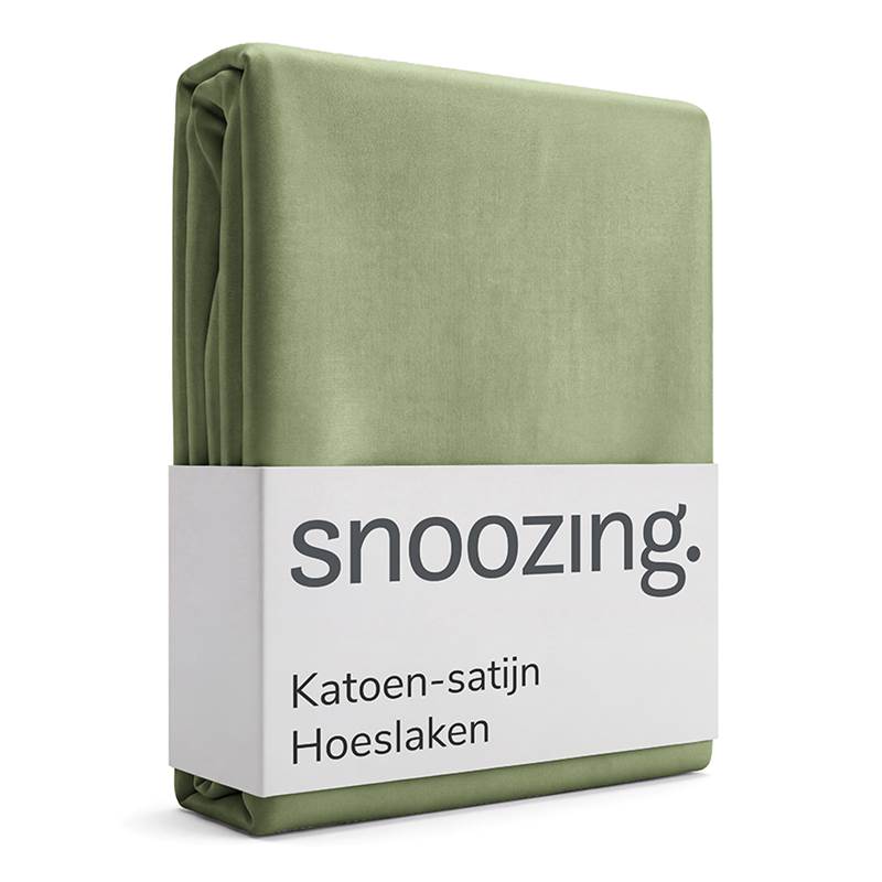 Snoozing drap-housse satin