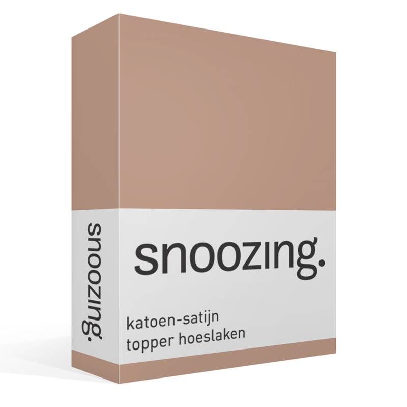 Snoozing drap-housse surmatelas satin