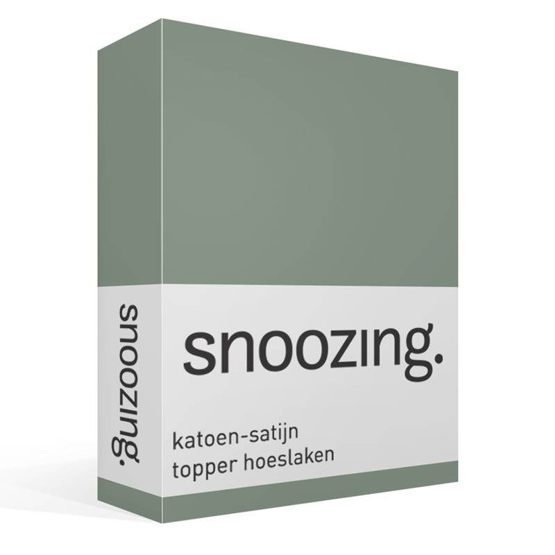 Snoozing drap-housse surmatelas satin