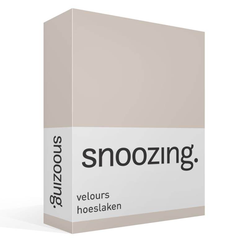 Snoozing drap-housse velours