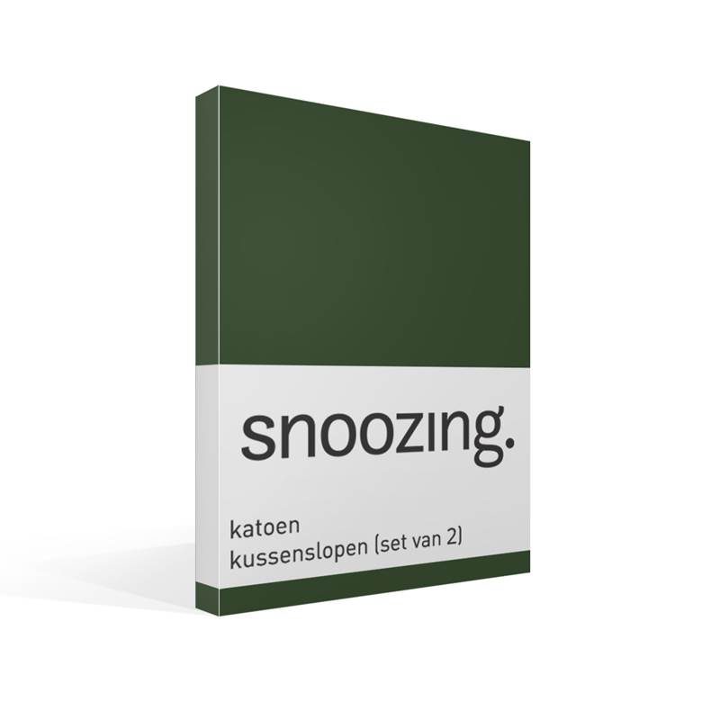 Snoozing taies d'oreiller coton 57 fils (lot de 2)