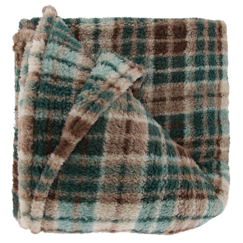 Unique Living Alix plaid polaire