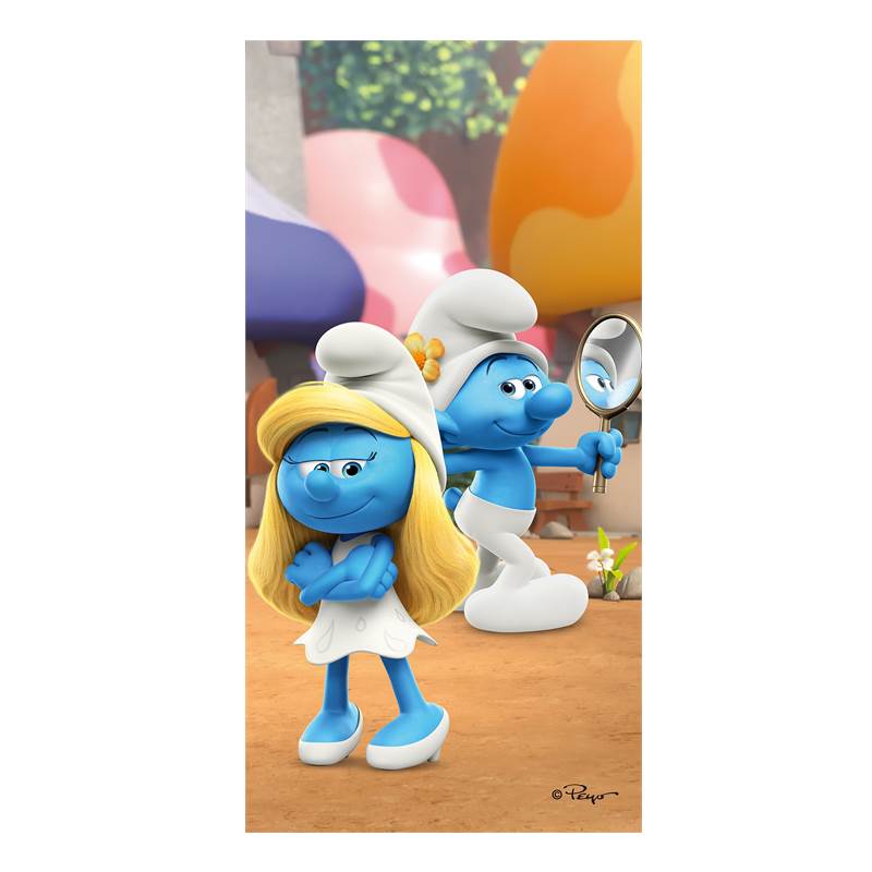 Smurfen serviette de plage