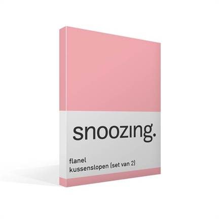 Snoozing taies d'oreiller flanelle (lot de 2)
