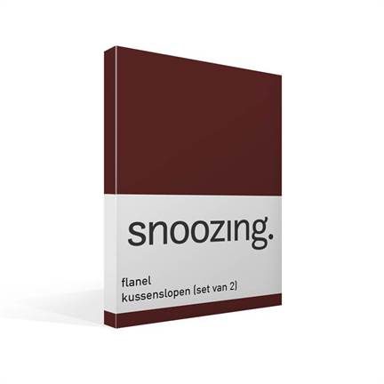Snoozing taies d'oreiller flanelle (lot de 2)