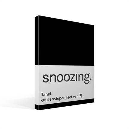 Snoozing taies d'oreiller flanelle (lot de 2)