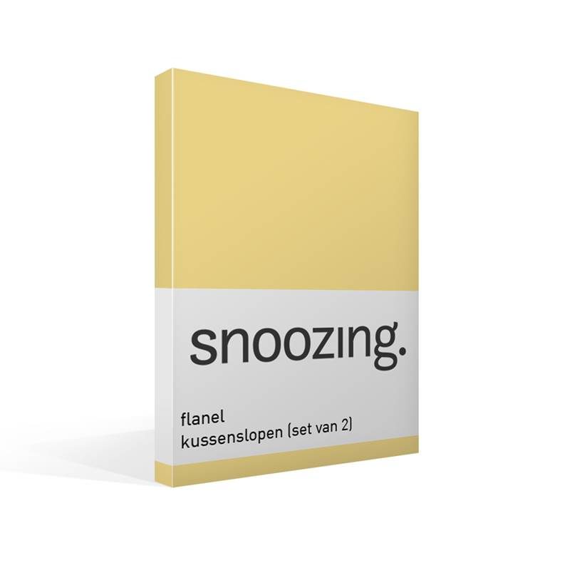 Snoozing taies d'oreiller flanelle (lot de 2)