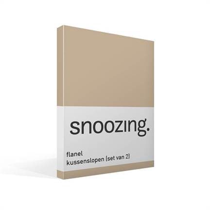 Snoozing taies d'oreiller flanelle (lot de 2)