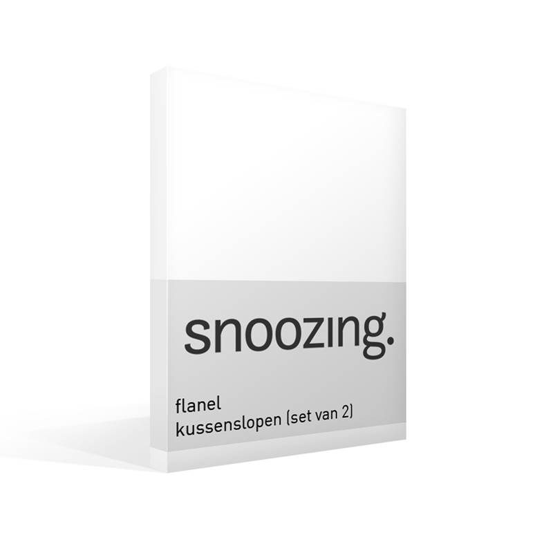 Snoozing taies d'oreiller flanelle (lot de 2)