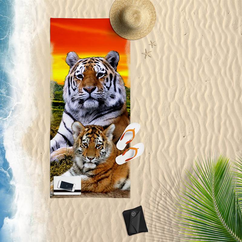 Tigres drap de plage