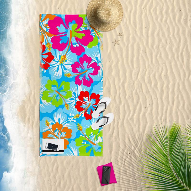 Flower serviette de plage