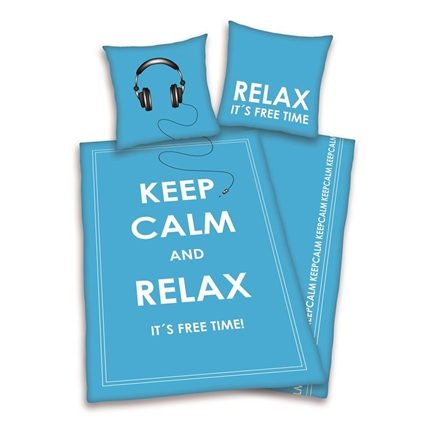 Keep Calm and Relax housse de couette