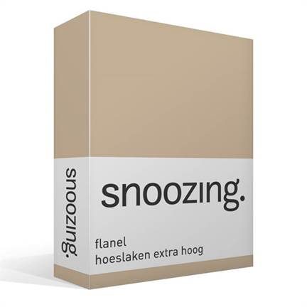 Snoozing drap-housse grand bonnet flanelle