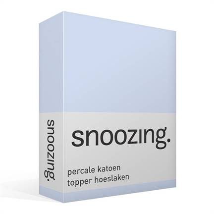 Snoozing drap-housse pour surmatelas en percale de coton