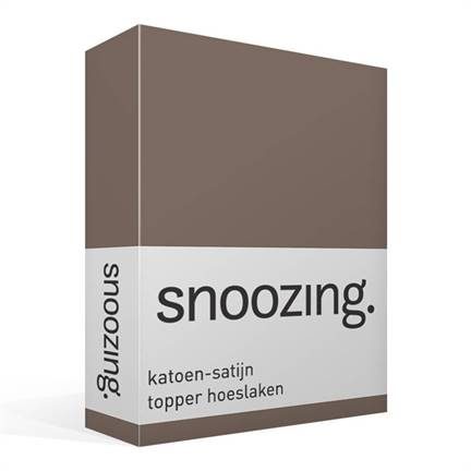 Snoozing drap-housse surmatelas satin