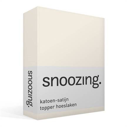 Snoozing drap-housse surmatelas satin