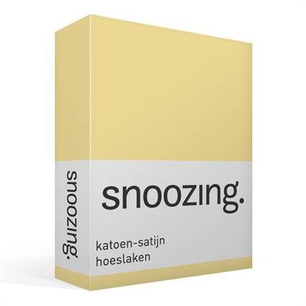 Snoozing drap-housse satin