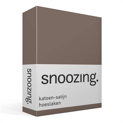 Snoozing drap-housse satin