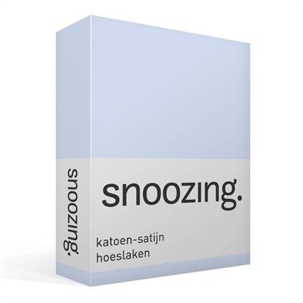 Snoozing drap-housse satin