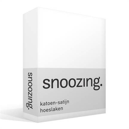 Snoozing drap-housse satin