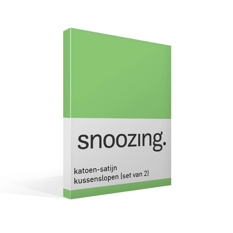 Snoozing taies d'oreiller satin (lot de 2)