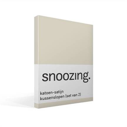 Snoozing taies d'oreiller satin (lot de 2)