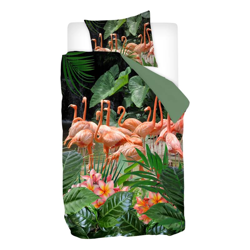 Snoozing Flamant Rose housse de couette