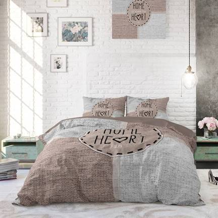 Dreamhouse Bedding Knitted Home Heart housse de couette