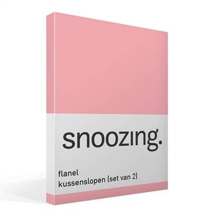 Snoozing taies d'oreiller flanelle (lot de 2)