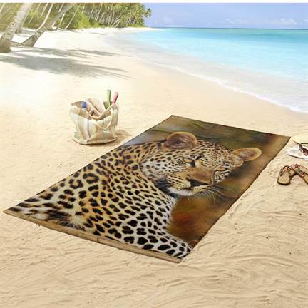 Good Morning Leopard serviette de plage