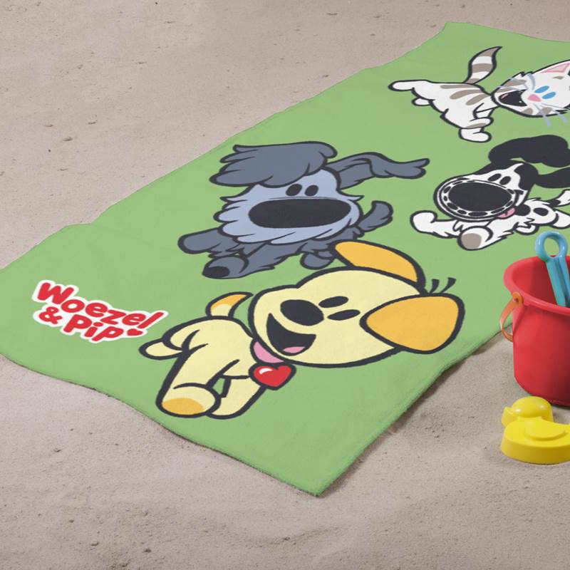Jeux de Woezel & Pip serviette de plage