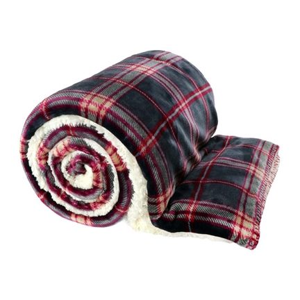Unique Living Larsson plaid polaire