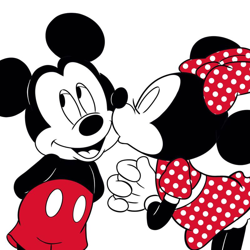 Disney Mickey & Minnie plaid polaire