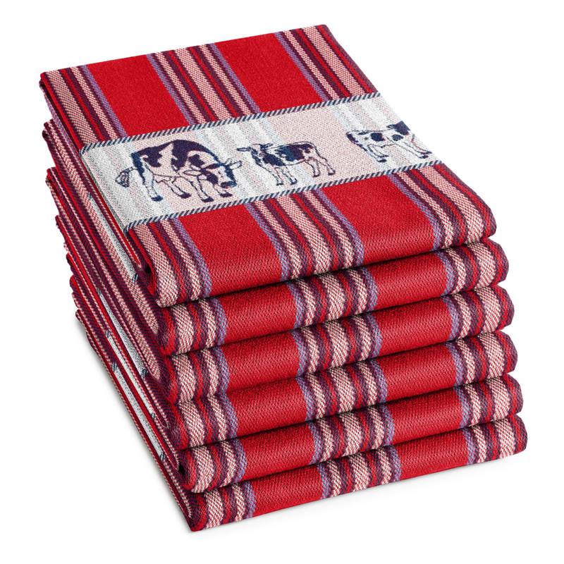 DDDDD Friesian torchon (lot de 6)