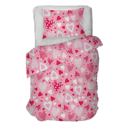 Snoozing Cœurs housse de couette