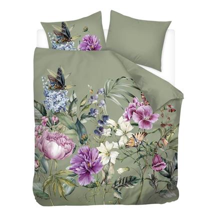 Snoozing Verdure Fleurie housse de couette en flanelle - thumbnail_01